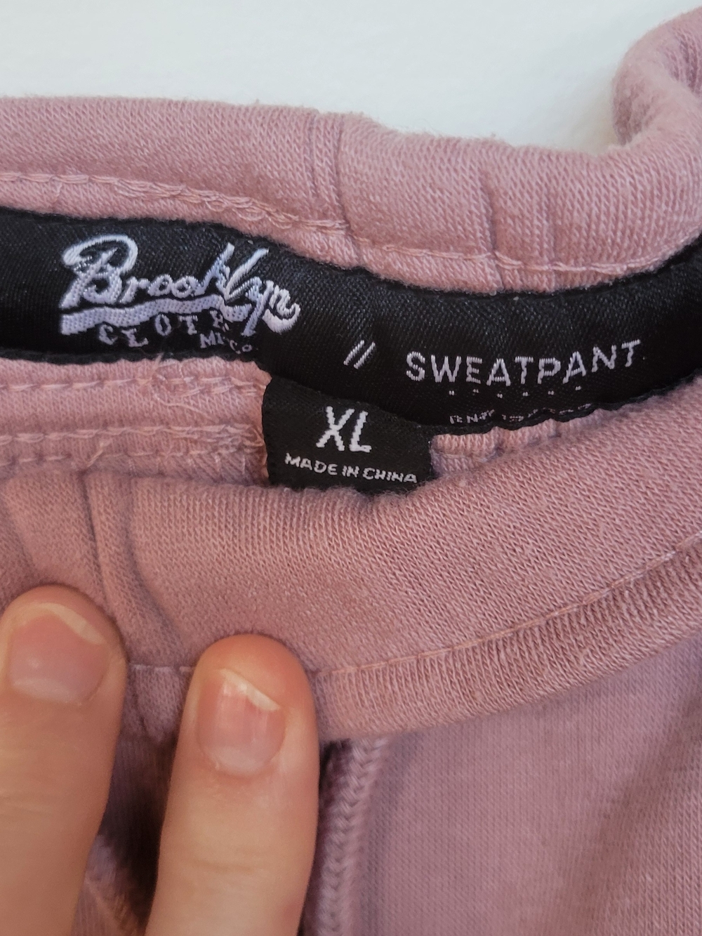 Brooklyn Clothing -  Dusty Pink 'Outdoors' Graphic Jogger Sweatpants - Picture 4 of 5